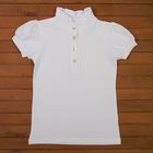 Блузка для девочки, рост 134 см, цвет белый 692-AZ - Фото 1