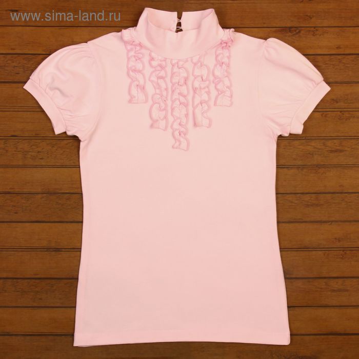 Блузка для девочки, рост 122 см, цвет розовый 696-AZ - Фото 1