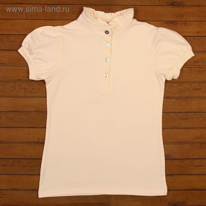 Блузка для девочки, рост 128 см, цвет экрю 696-AZ - Фото 1