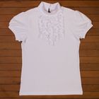 Блузка для девочки, рост 140 см, цвет белый 697-AZ - Фото 1