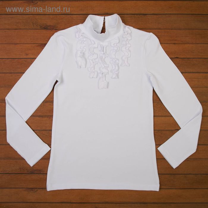 Блузка для девочки, рост 140 см, цвет белый 699-AZ - Фото 1