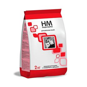 

Сухой корм «Наша Марка» для взрослых кошек, говядина и овощи, 2 кг