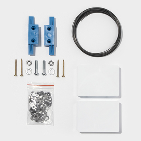 Карниз струнный, двухрядный, 5 м, металлический крючок  (артикул 2479210)  большой выбор товаров оптом и в розницу по низким ценам с доставкой