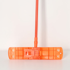 Швабра для мытья пола плоская Доляна, насадка из микрофибры 42×12 см, телескопическая ручка 78-130 см, цвет МИКС - Фото 3