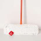 Швабра для мытья пола плоская Доляна, насадка из микрофибры 42×12 см, телескопическая ручка 78-130 см, цвет МИКС - Фото 5