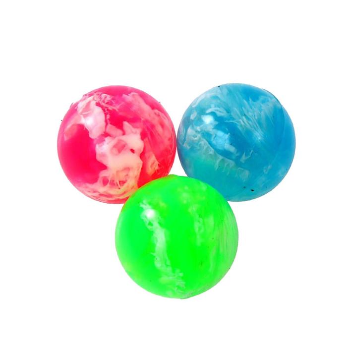 Мяч каучуковый, пёстрый, цвета МИКС - фото 1890586692