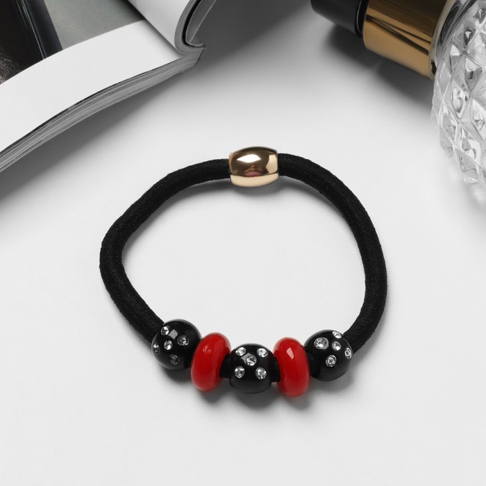 Резинка для волос QF «Радуга», шарик