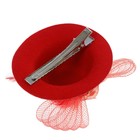 Карнавальный зажим шляпка «Стильная таинственность», цвета МИКС - Фото 2