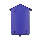 Ящик почтовый без замка (с петлёй), вертикальный, «Домик», синий - Фото 10
