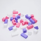 Строительный набор, 36 элементов, 60*60, цвет розовый - Фото 2