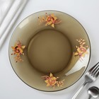 Набор для завтрака «Золотая роза», 3 предмета: тарелка 20,5 см, миска 510 мл, кружка 210 мл, цвет дымка - Фото 2