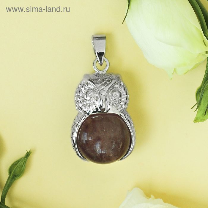 Подвеска сова «Аметист» - Фото 1