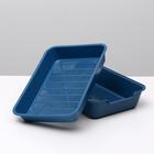 Туалет с сеткой "Белла" для кошек, 37 х 27 х 8 см, синий - Фото 5