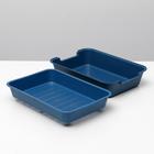 Туалет с сеткой "Белла" для кошек, 37 х 27 х 8 см, синий - Фото 6