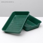 Туалет с сеткой "Белла" для кошек, 37 х 27 х 8 см, зелёный - Фото 5