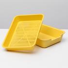 Туалет с сеткой "Белла" для кошек, 37 х 27 х 8 см, жёлтый - Фото 4