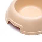 Миска двойная 0,2, бежевый - Фото 2