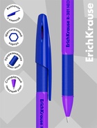 Набор ручек шариковых 4 штуки ErichKrause R-301 Neon Stick & Grip, узел 0.7 мм, чернила синие, резиновый упор, длина линии письма 1000 метров, европодвес - Фото 10