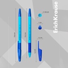 Набор ручек шариковых 4 штуки ErichKrause R-301 Neon Stick & Grip, узел 0.7 мм, чернила синие, резиновый упор, длина линии письма 1000 метров, европодвес 2498309 - фото 14016579