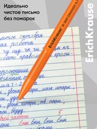 Ручка шариковая ErichKrause R-301 Orange Stick, узел 0.7 мм, чернила зелёные, длина линии письма 2000 метров, штрихкод на ручке - Фото 5