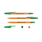 Ручка шариковая ErichKrause R-301 Orange Stick, узел 0.7 мм, чернила зелёные, длина линии письма 2000 метров, штрихкод на ручке - Фото 4