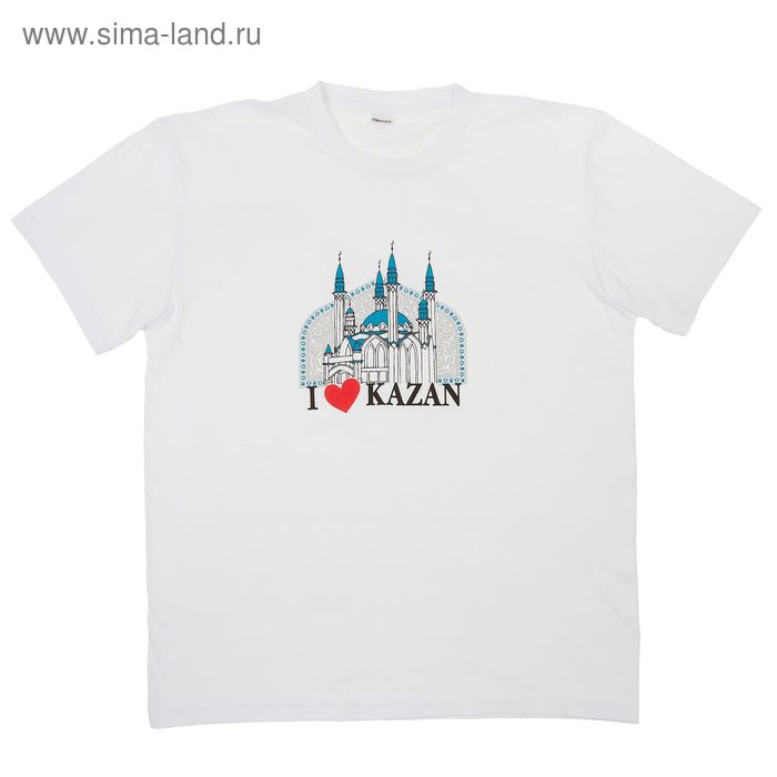 Футболка "Казань", бел  р-р L(50), 100% хл - Фото 1