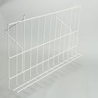 Полка проволочная для экономпанелей, для ДСП перфорации, наклонная, 30 градусов, 60×33,4×16,5 см, цвет белый - Фото 3