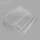 Полка проволочная для экономпанелей, для ДСП перфорации, наклонная, 30 градусов, 60×33,4×16,5 см, цвет белый - Фото 2