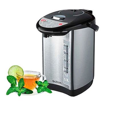 Термопот Centek CT-1083, 5 л, 750 Вт, 3 способа подачи воды, чёрно-серебристый
