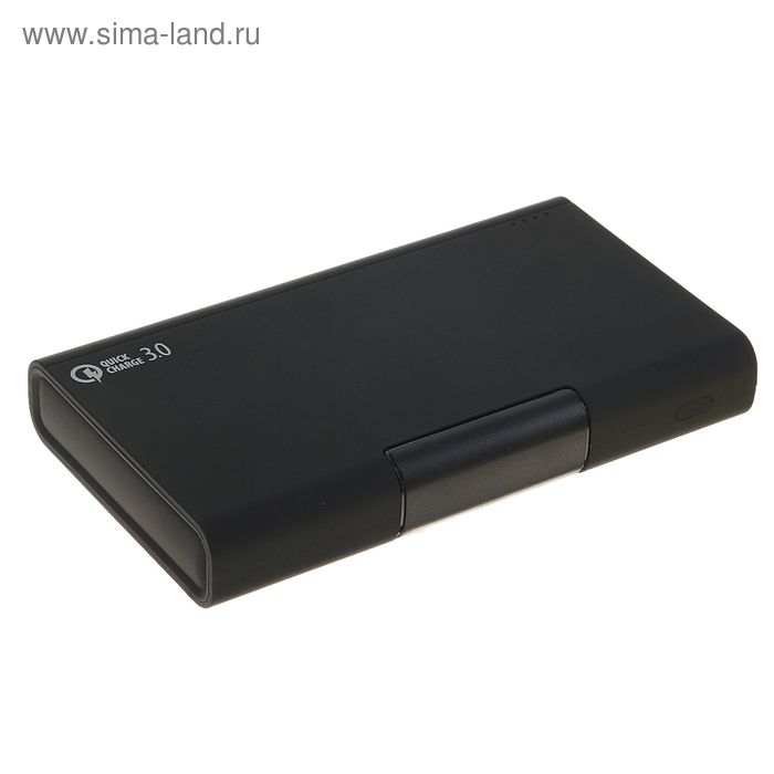 Внешний аккумулятор Qumo PowerAid, 2 USB, 15600 мАч, 2/QC3.0 А, чёрный - Фото 1