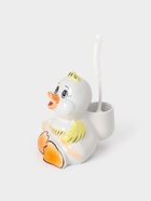 Ёршик для унитаза с подставкой «Утёнок», фарфор, белый - Фото 2