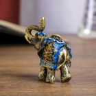 Сувенир полистоун "Слон с павлином на попоне" 4,7х5,5х2,8 см - Фото 4