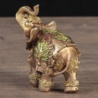 Сувенир полистоун "Слон с павлином на попоне" 8х9х4,5 см - Фото 4