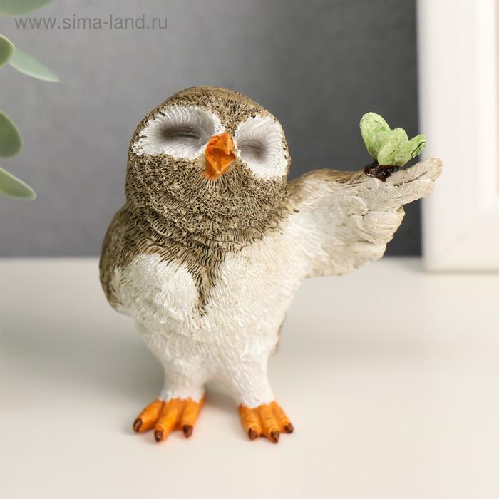 Сувенир "Сова с бабочкой" 7х4х7 см - Фото 1