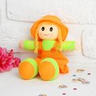Мягкая игрушка «Кукла с хвостиками», в сарафане, полосатой кофте, цвета МИКС - фото 2599185