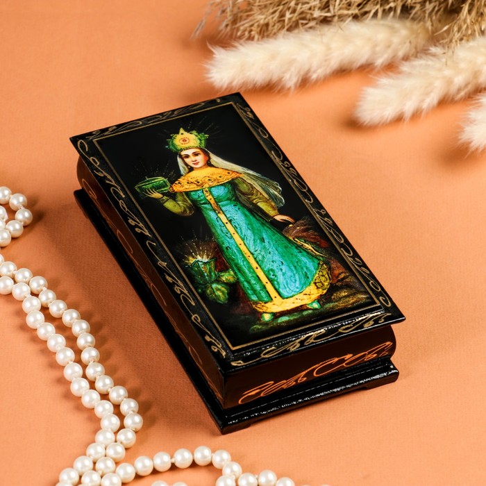 Шкатулка - купюрница «Сказки», 8,5×17 см, лаковая миниатюра - фото 1906861747