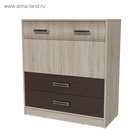 Комод с дверками и ящиками «Румба», цвет дуб сонома / венге - Фото 1