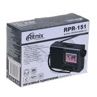 Радиоприемник RITMIX RPR-151, функция MP3-плеера, аккумулятор, черный - Фото 5