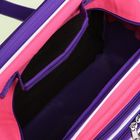 Рюкзак школьный на молнии, 1 отдел, 2 наружных кармана, цвет розовый/фиолетовый - Фото 5