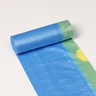 Мешки для мусора с завязками, 30 л, 12 мкм, ПНД, 10 шт, цвет синий - Фото 3