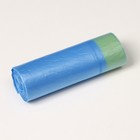 Мешки для мусора с завязками, 30 л, 12 мкм, ПНД, 10 шт, цвет синий - Фото 4