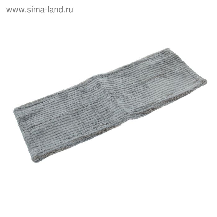 Насадка для плоской швабры 40×10 см, микрофибра, цвет серый - Фото 1