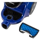 Пылесос Samsung SC4520, 1600 Вт, мощность всасывания 350 Вт, контейнер 1.3 л, чёрно-синий - Фото 9