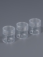 Набор баночек для мелочей, d=2.5×3 см, 6 мл, 3 шт., прозрачный - Фото 2