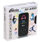 MP3-плеер RITMIX RF-4450 8Gb, дисплей, AMV/JPG/TXT, FM, диктофон, card slot, серый - Фото 4