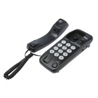 Проводной телефон Ritmix RT-100, настольно-настенный, Hi-Low, световой индикацией, черный - Фото 2