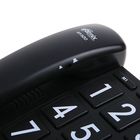 Проводной телефон Ritmix RT-520, световой индикатор, настольно-настенный, черный - Фото 3