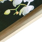 Картина "Белая орхидея на чёрном" 21*21см рамка микс - Фото 3