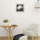 Картина "Белая орхидея на чёрном" 21*21см рамка микс - Фото 5