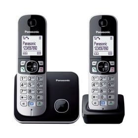 Телефон Panasonic KX-TG6812 RUB DECT, комплект из базы и 2 трубок, полифония, громкая связь   253167